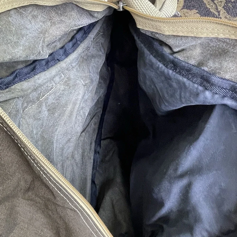 Vtg RDI Runners Diversified Inc Ca Brown Zip Bag Carry